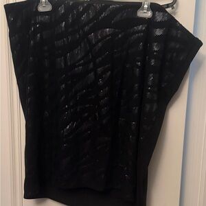 Torrid Black Textured Pencil Skirt